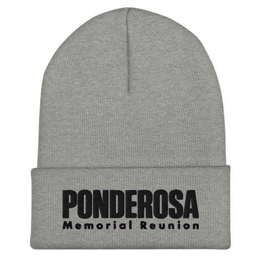 Cuffed Beanie | ponderosa reunion | Memorial Logo