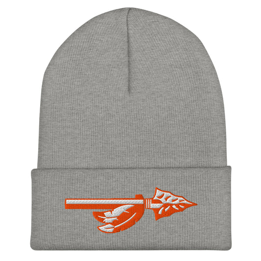 Cuffed Beanie | Powhatan lacrosse | Arrowhead Logo