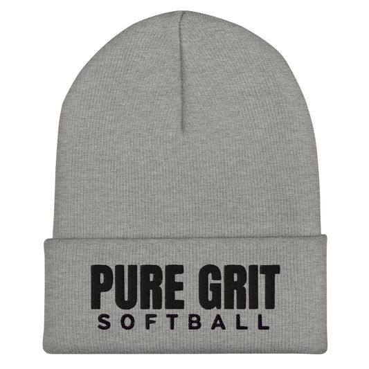 Cuffed Beanie | Pure Grit Softball | Main Logo