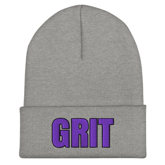 Cuffed Beanie | Pure Grit Softball | Purple Logo