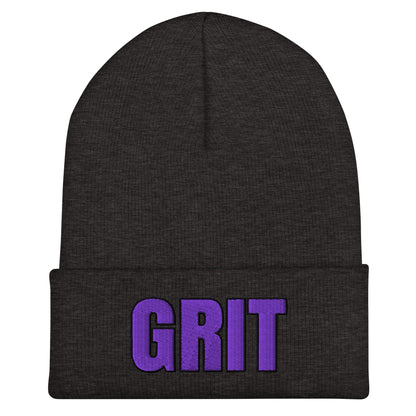 Cuffed Beanie | Pure Grit Softball | Purple Logo