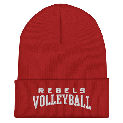 Cuffed Beanie | Rebels Volleyball Club | Modern Script Logo