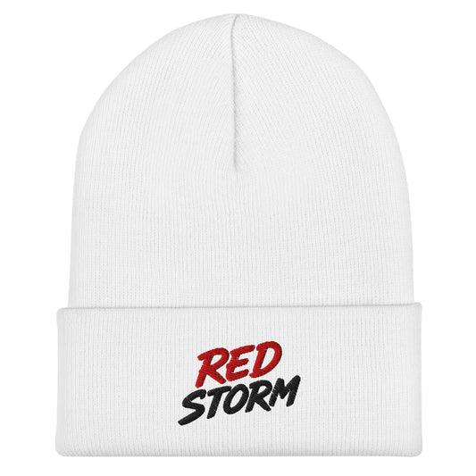 Cuffed Beanie | Red Storm | Crest Logo