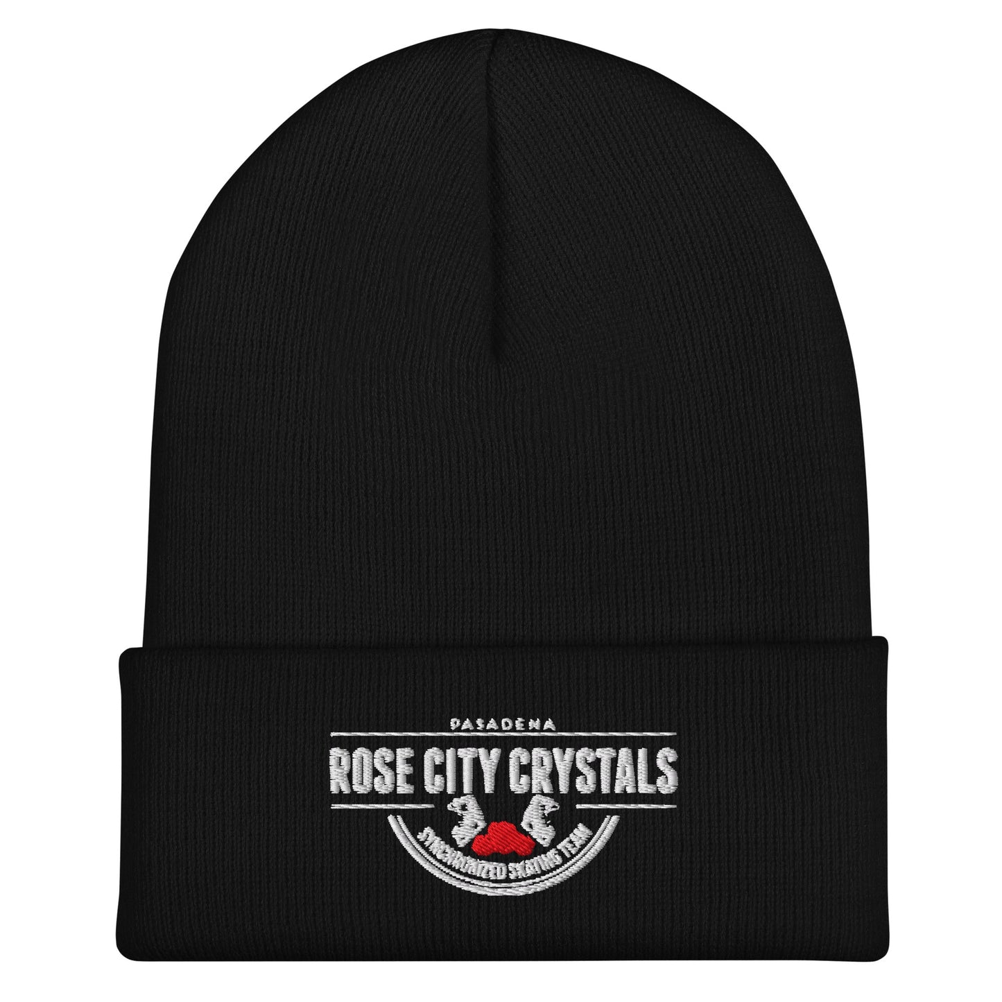 Cuffed Beanie | Rose City Crystals | Script Logo