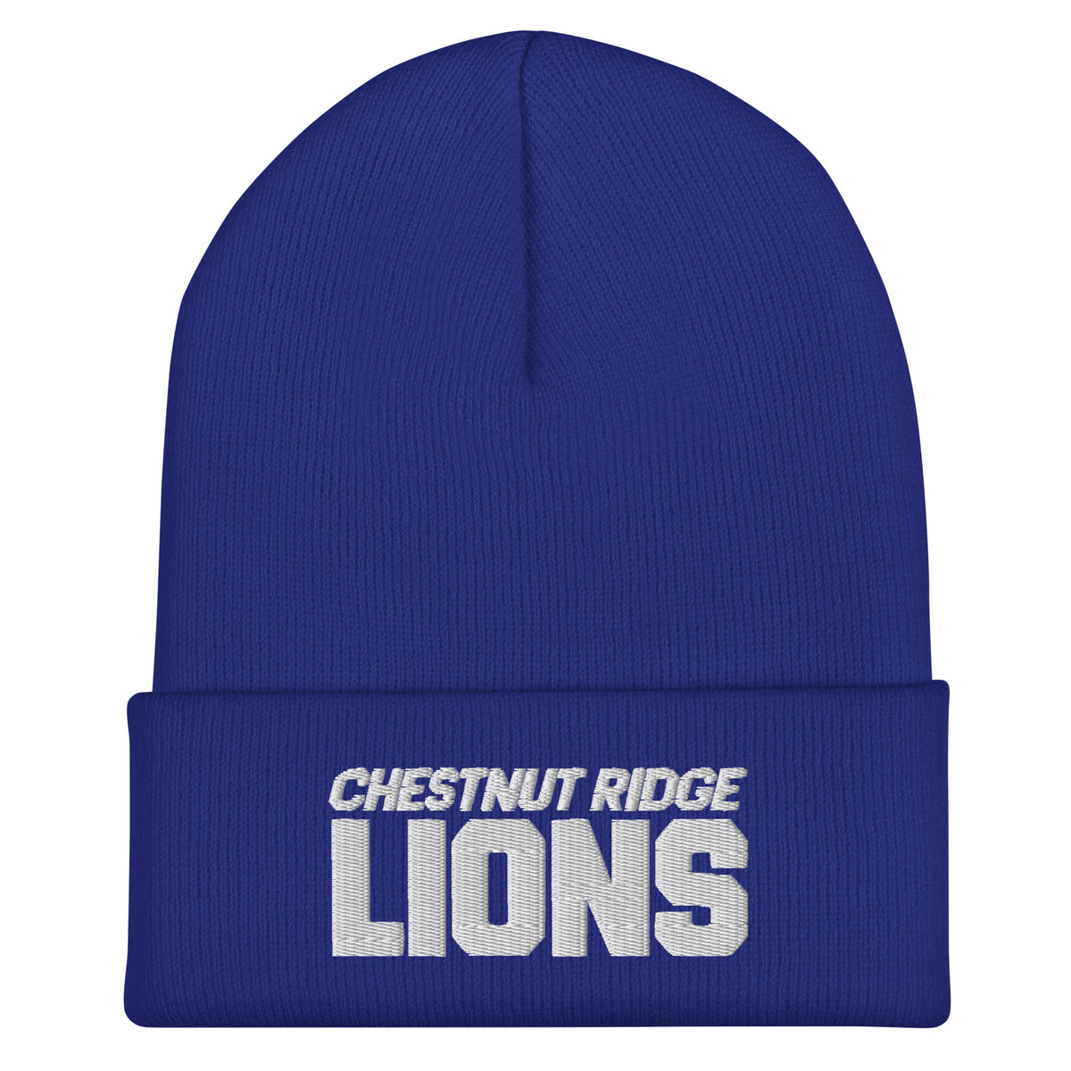 Cuffed Beanie | Chestnut Ridge Lions Football | Script Logo