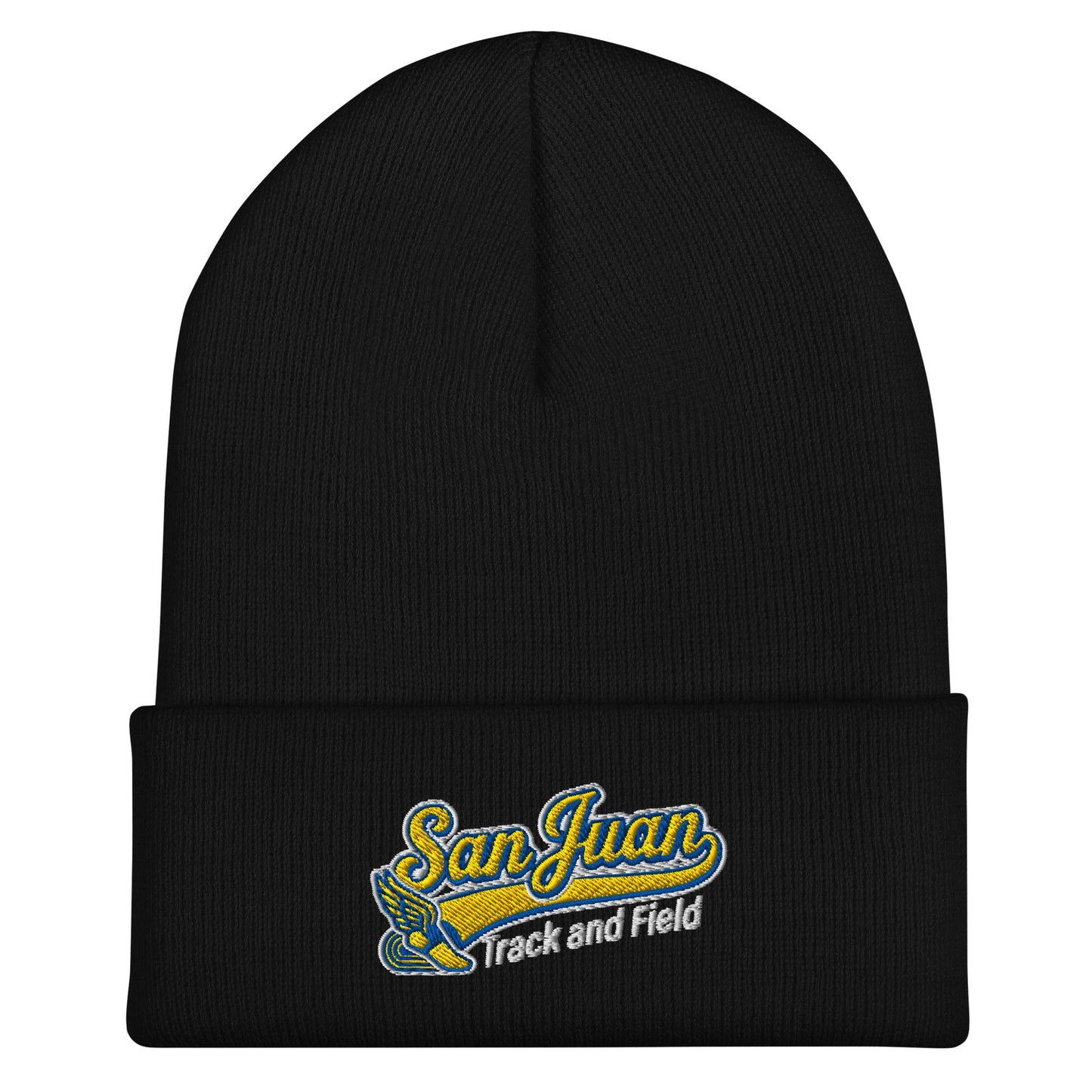 Cuffed Beanie | San Juan Track and Field | Script Logo