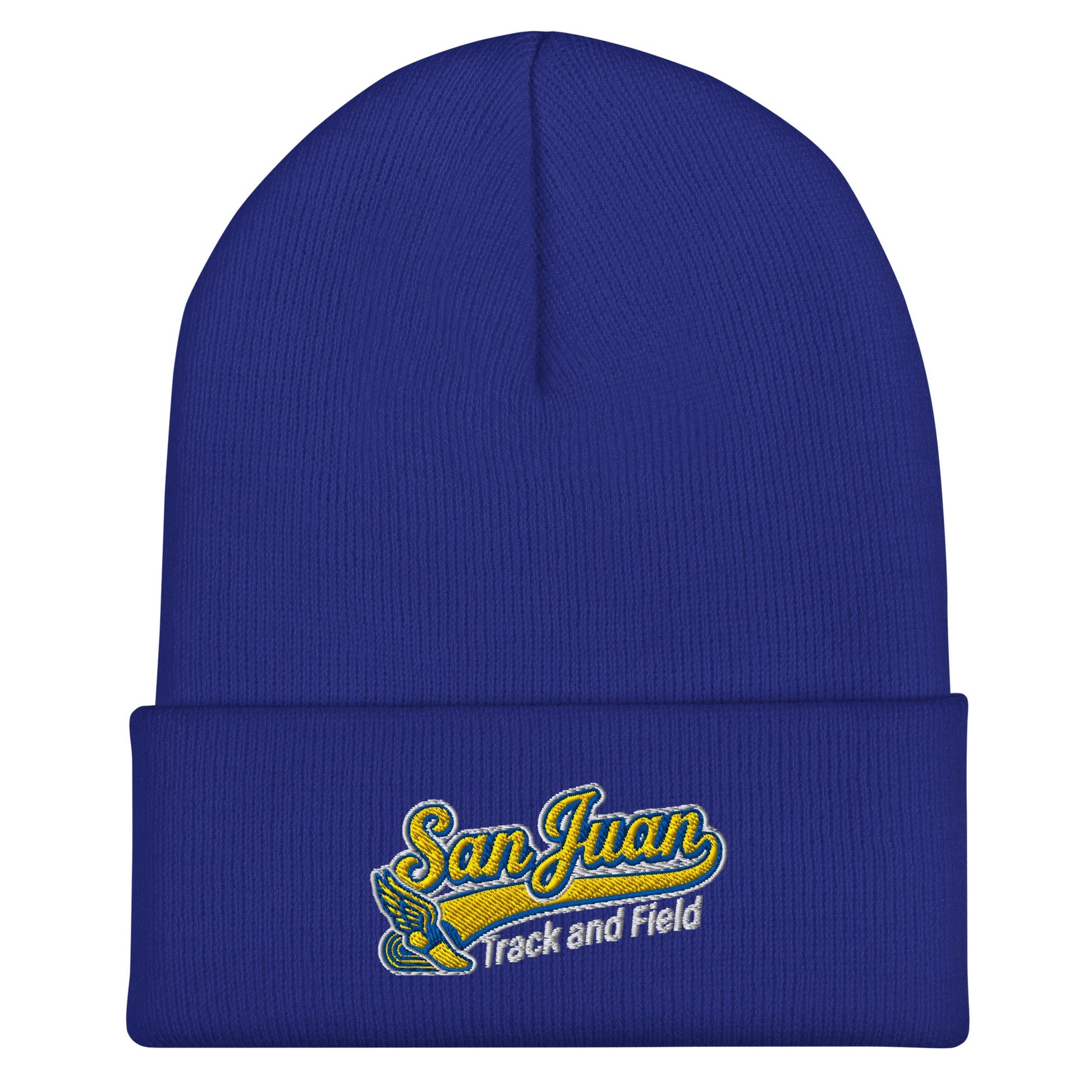 Cuffed Beanie | San Juan Track and Field | Script Logo