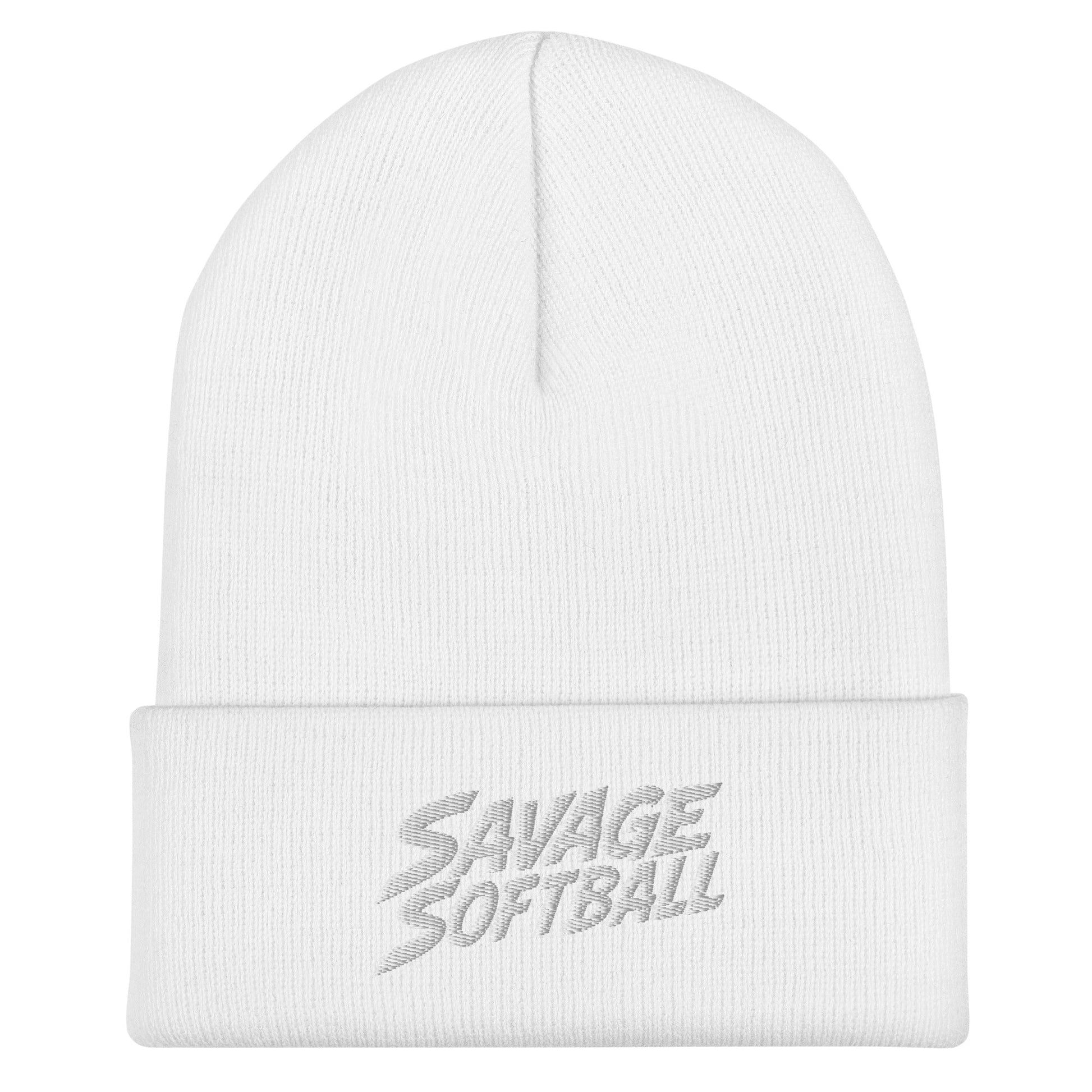 Cuffed Beanie | Savage Softball | Mascot Logo
