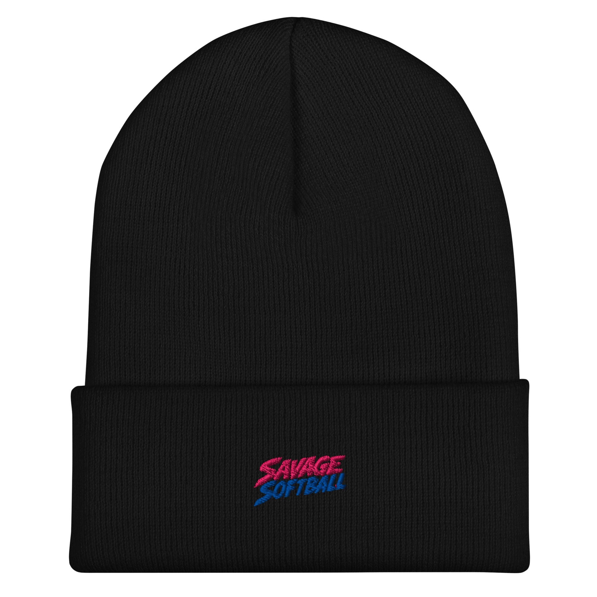 Cuffed Beanie | Savage Softball | Mascot Logo