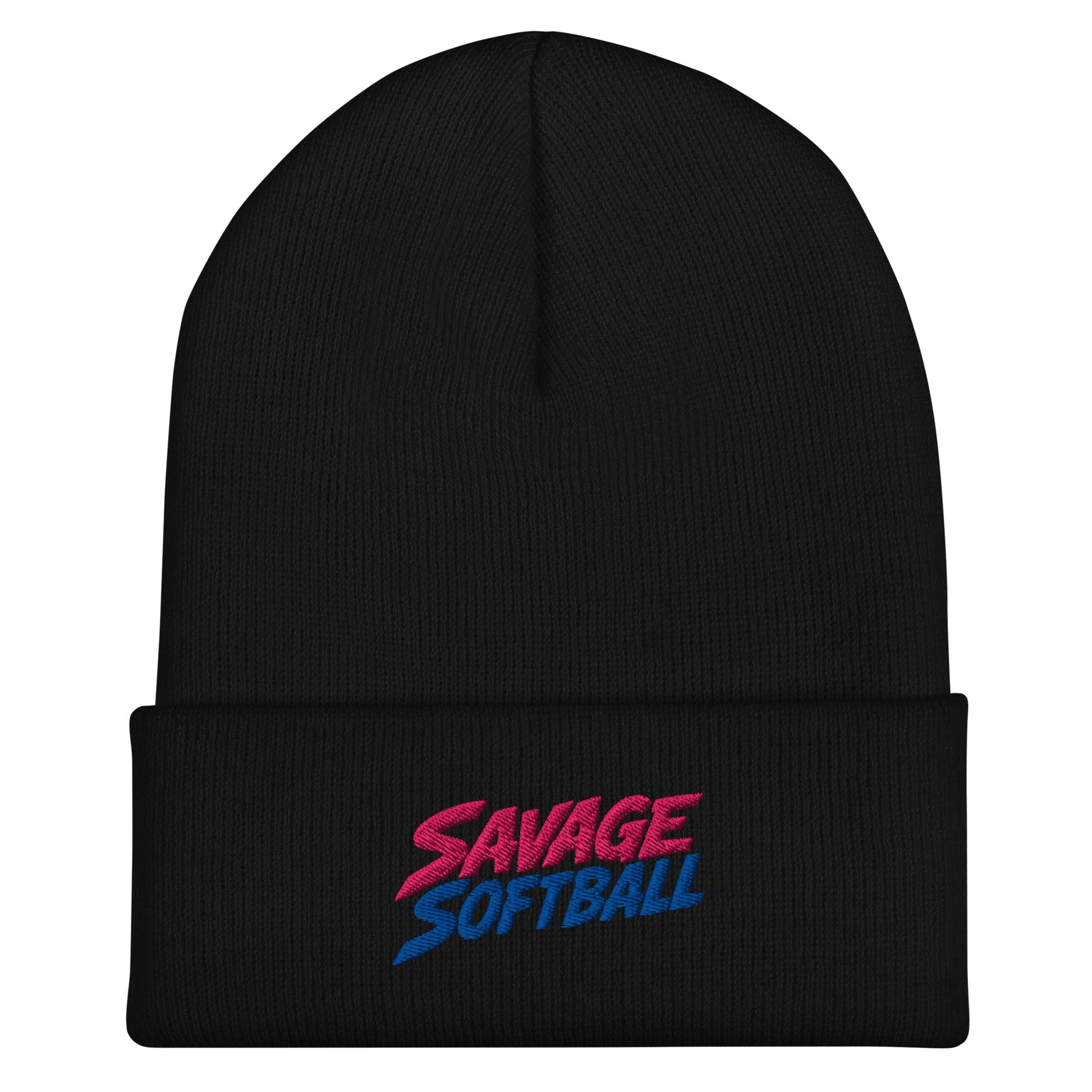Cuffed Beanie | Savage Softball | Mascot Logo