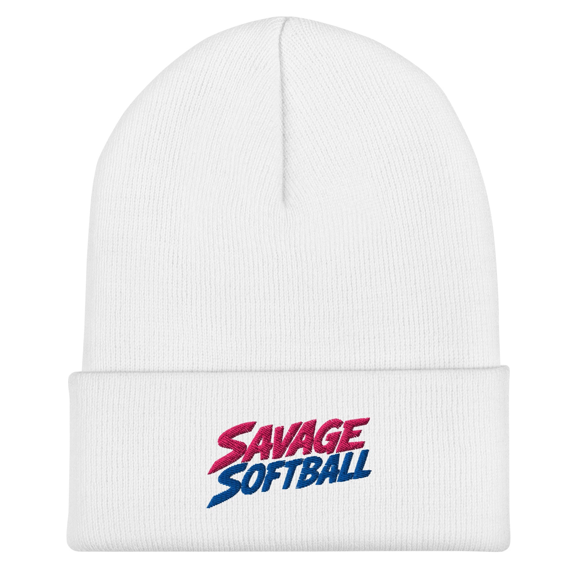 Cuffed Beanie | Savage Softball | Mascot Logo