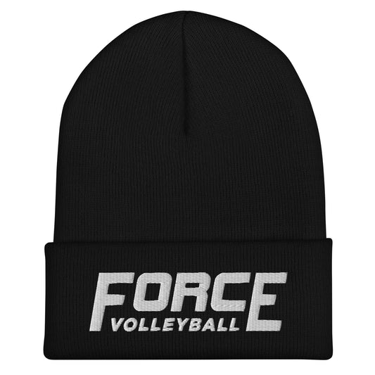 Cuffed Beanie | Shreveport Force Volleyball | Script Logo