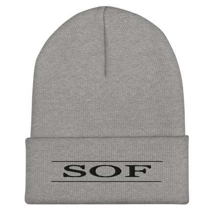 Cuffed Beanie | Sleepy Oaks Farm | SOF Logo