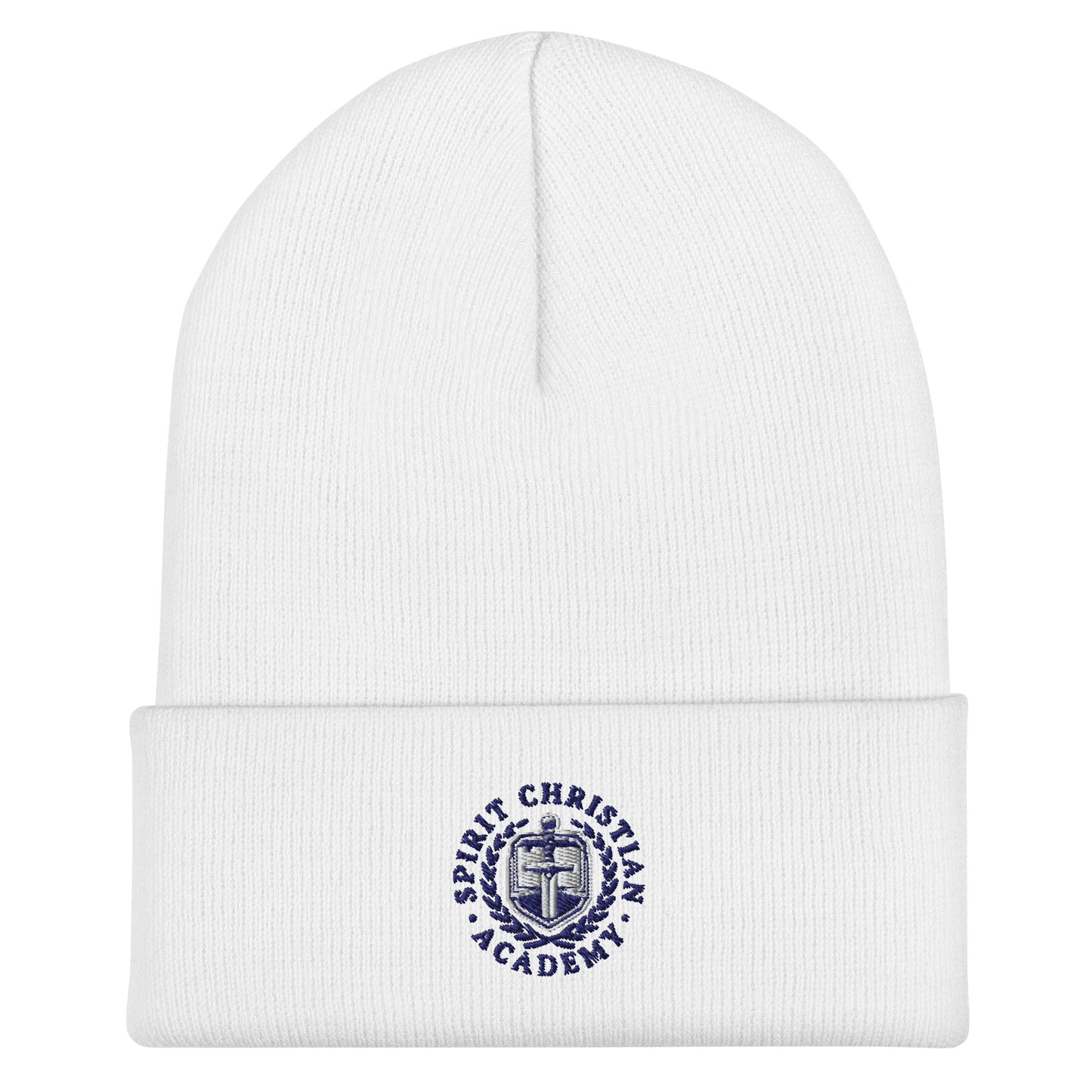 Cuffed Beanie | Spirit Christian Academy | Navy Script Logo
