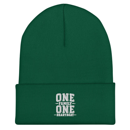 Cuffed Beanie | Celina Black Football | Modern Script Logo