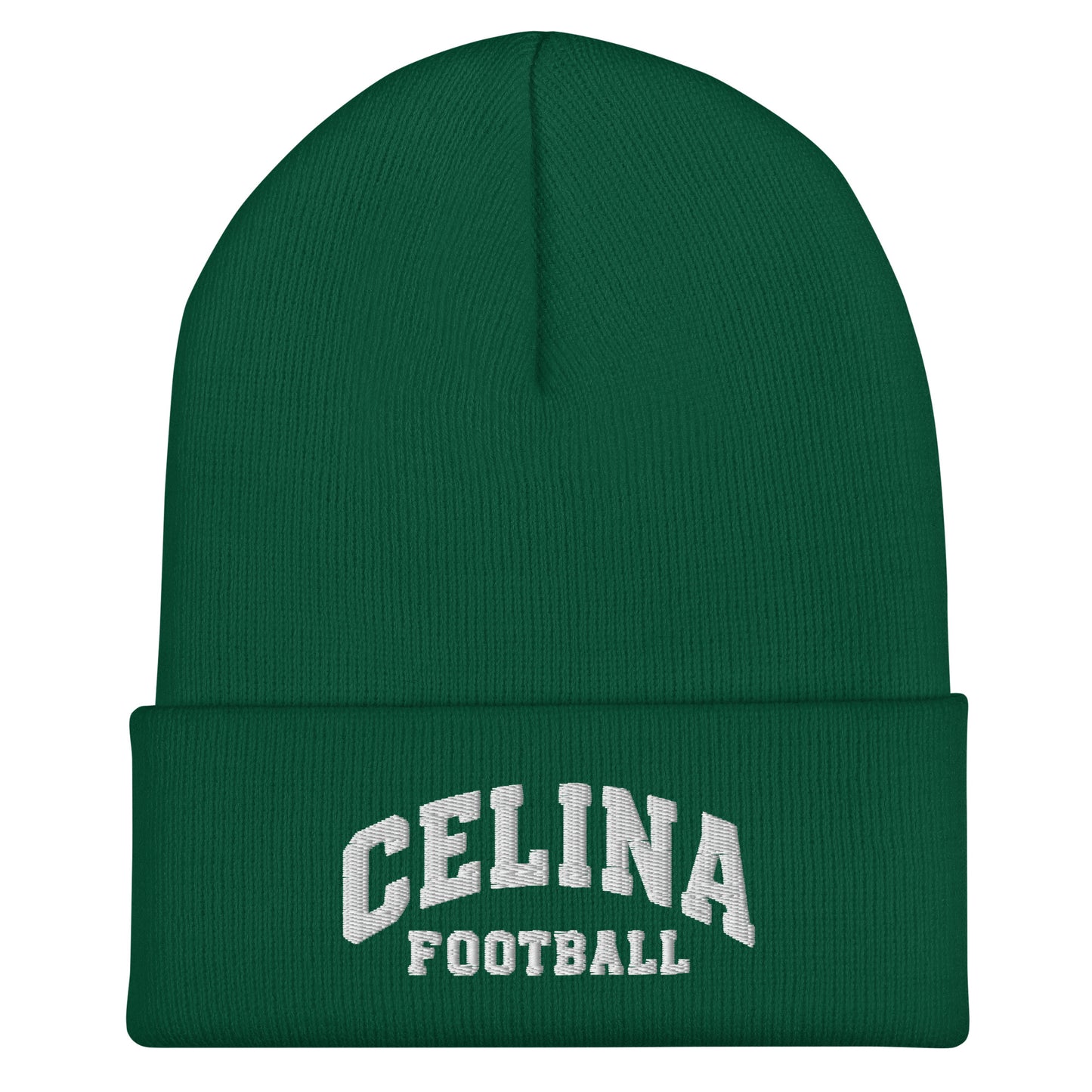 Cuffed Beanie | Celina Black Football | Emblem Logo