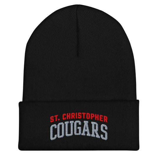 Cuffed Beanie | St. Christopher Cougars | Classic Logo