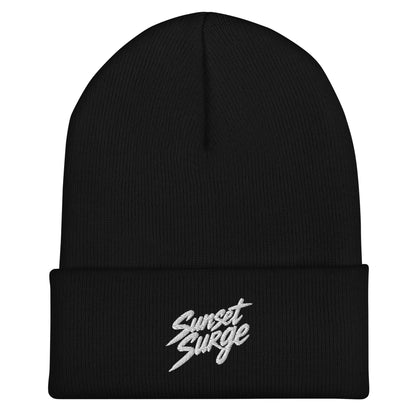 Cuffed Beanie | Sunset Surge All-Star Cheerleading | Neon Palm Cheer Logo