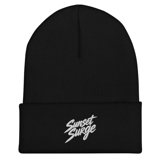 Cuffed Beanie | Sunset Surge All-Star Cheerleading | Neon Palm Cheer Logo