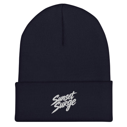 Cuffed Beanie | Sunset Surge All-Star Cheerleading | Neon Palm Cheer Logo