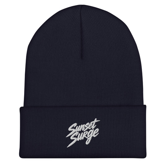 Cuffed Beanie | Sunset Surge All-Star Cheerleading | Neon Palm Cheer Logo