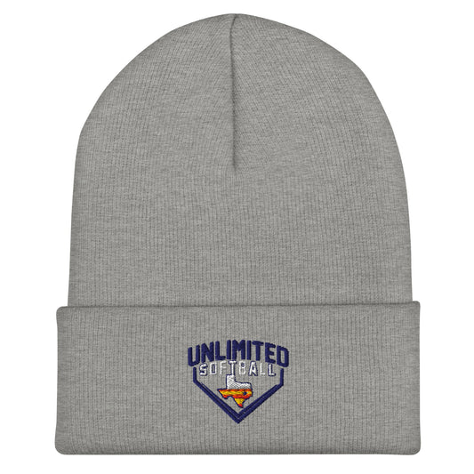 Cuffed Beanie | Texas Unlimited | Home Plate Logo