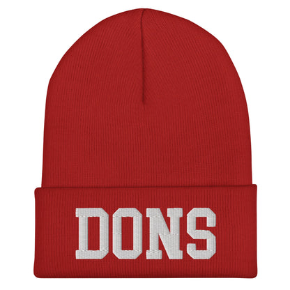 Cuffed Beanie | The Aragon Don Spirit Shop | Dons Logo