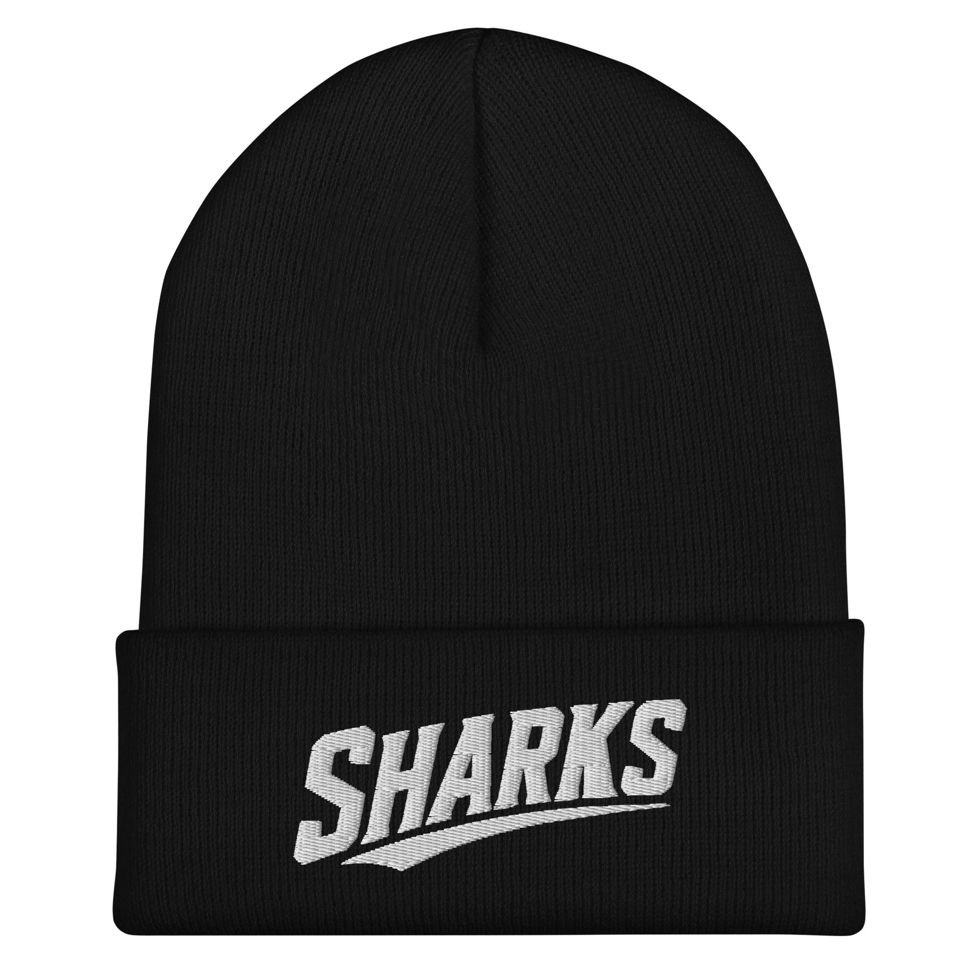Cuffed Beanie | The Sharks Baseball Team | Script Logo