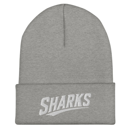 Cuffed Beanie | The Sharks Baseball Team | Script Logo
