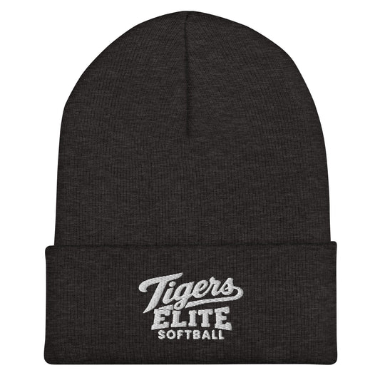 Cuffed Beanie | Tigers Elite Softball | Emblem Logo