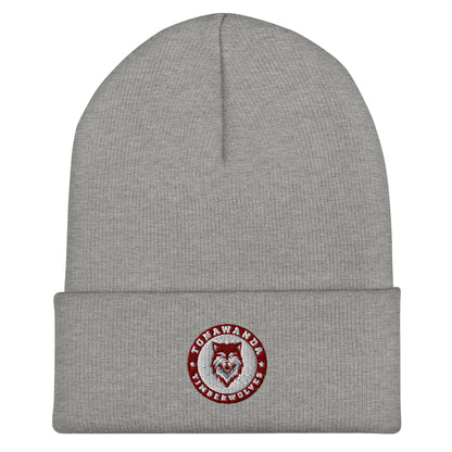 Cuffed Beanie | Tonawanda High School Track and Field | Mascot Badge Logo