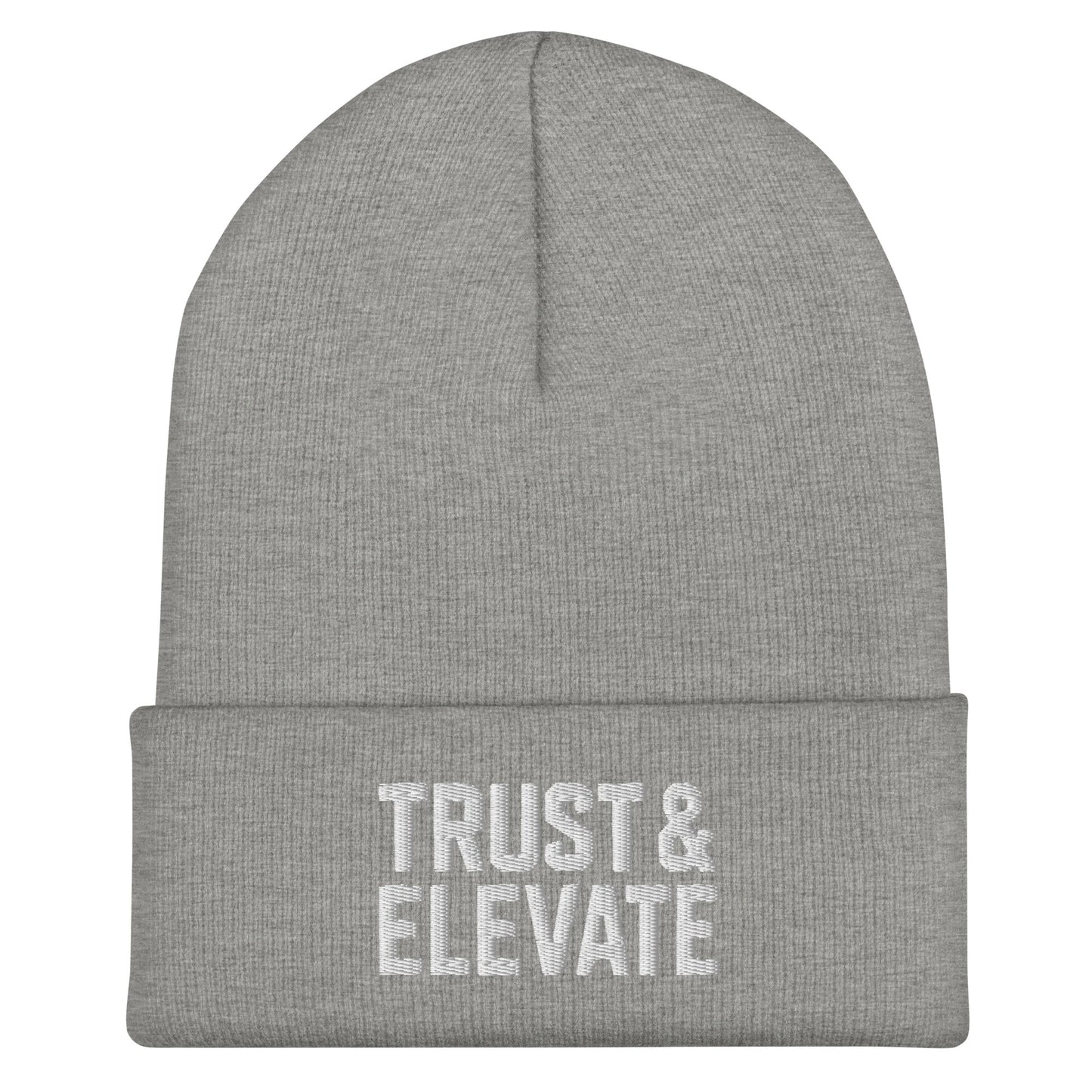 Cuffed Beanie | Trust & Elevate | Athletic Logo