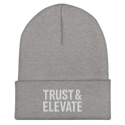 Cuffed Beanie | Trust & Elevate | Athletic Logo