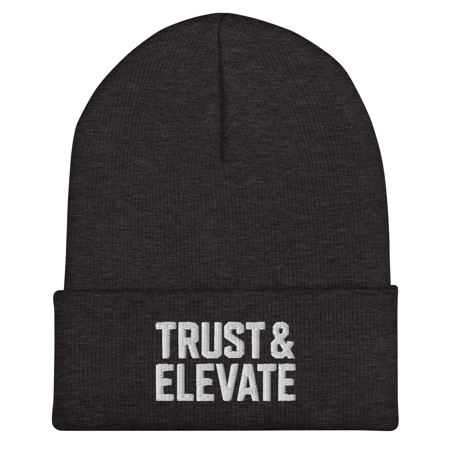 Cuffed Beanie | Trust & Elevate | Athletic Logo
