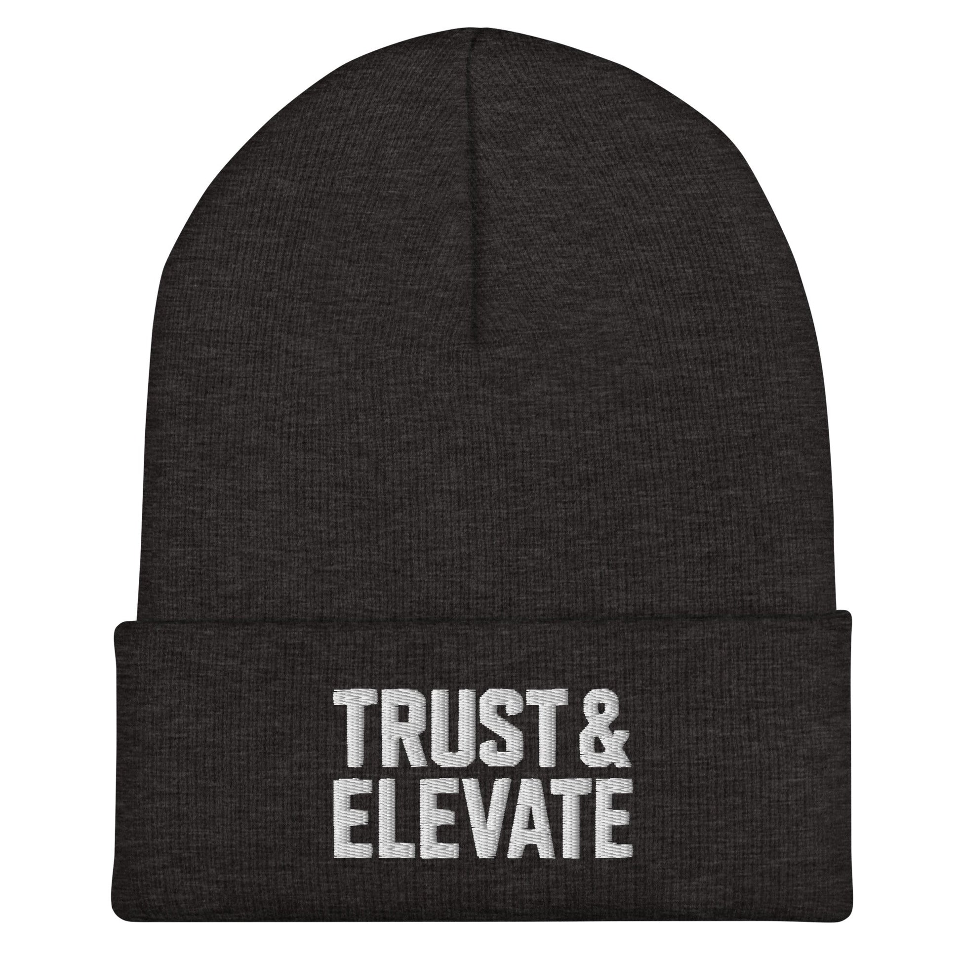 Cuffed Beanie | Trust & Elevate | Athletic Logo