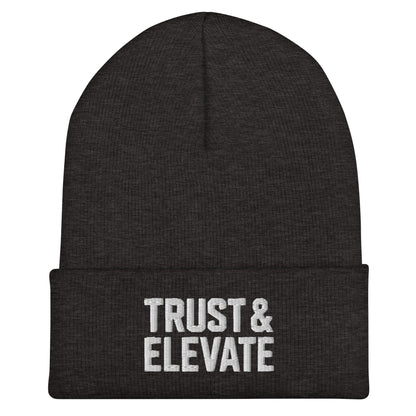 Cuffed Beanie | Trust & Elevate | Athletic Logo