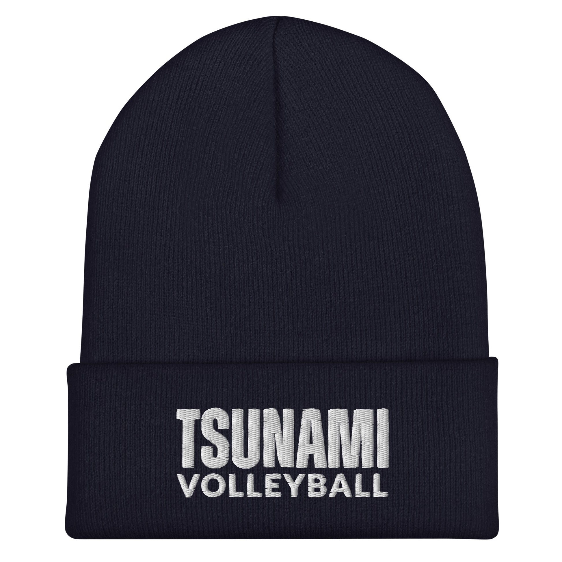 Cuffed Beanie | Tsunami Volleyball Club | Modern Script Logo