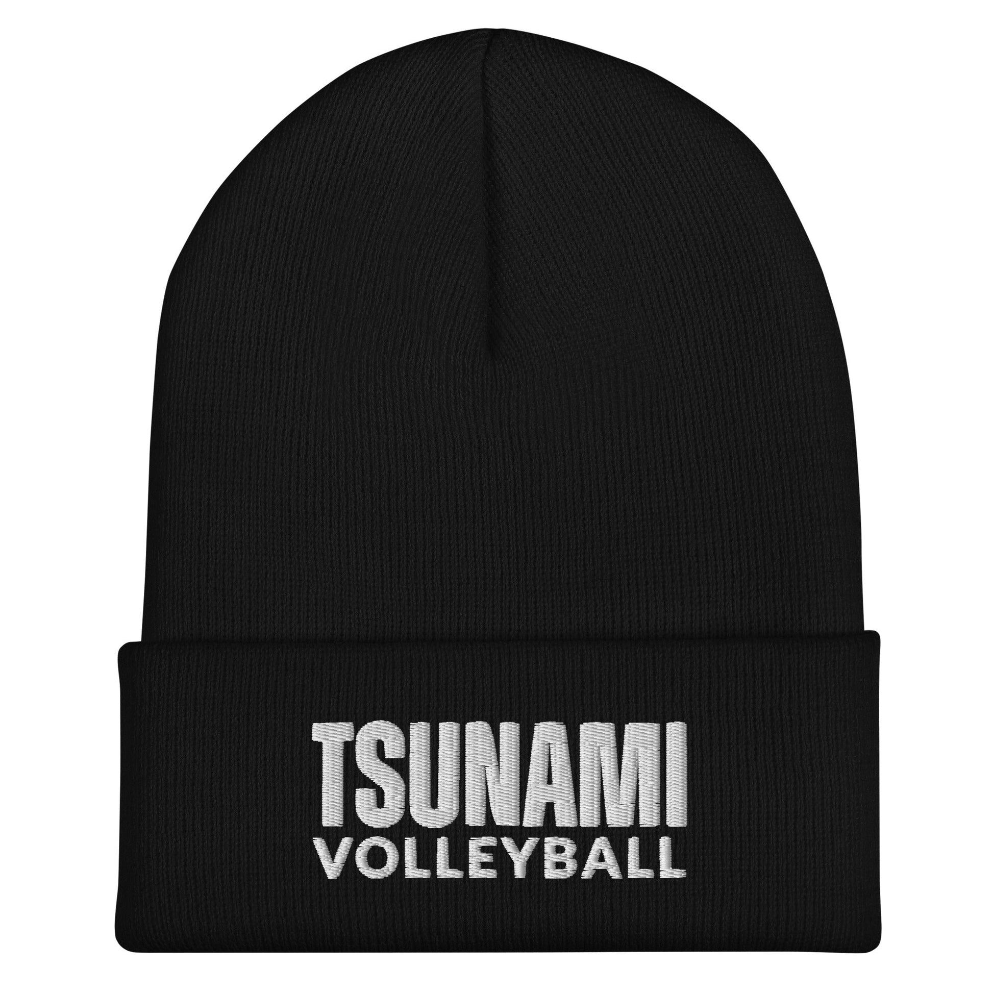 Cuffed Beanie | Tsunami Volleyball Club | Modern Script Logo