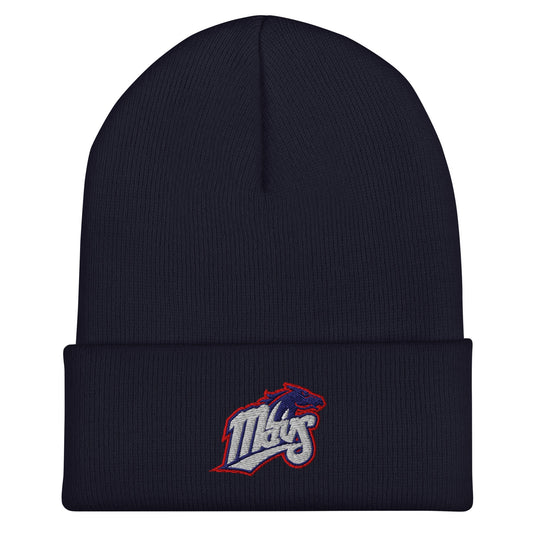 Cuffed Beanie | Upper Makefield Youth Baseball & Softball League | Mavs Logo