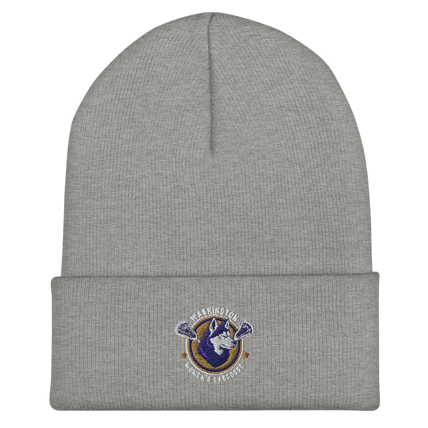 Cuffed Beanie | UW Women's Club Lacrosse | Badge Logo