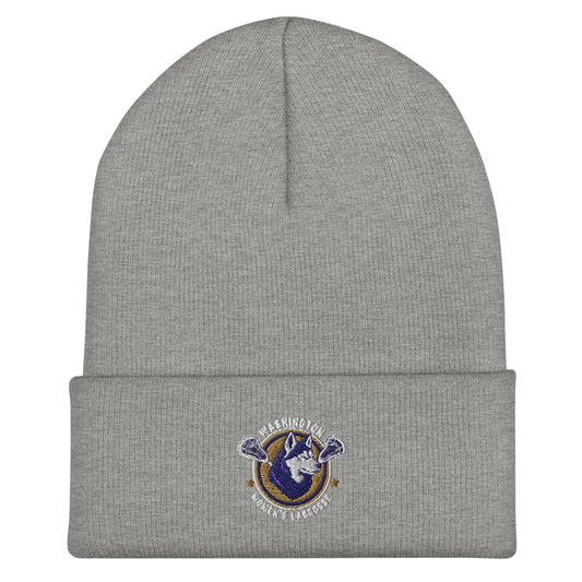 Cuffed Beanie | UW Women's Club Lacrosse | Badge Logo