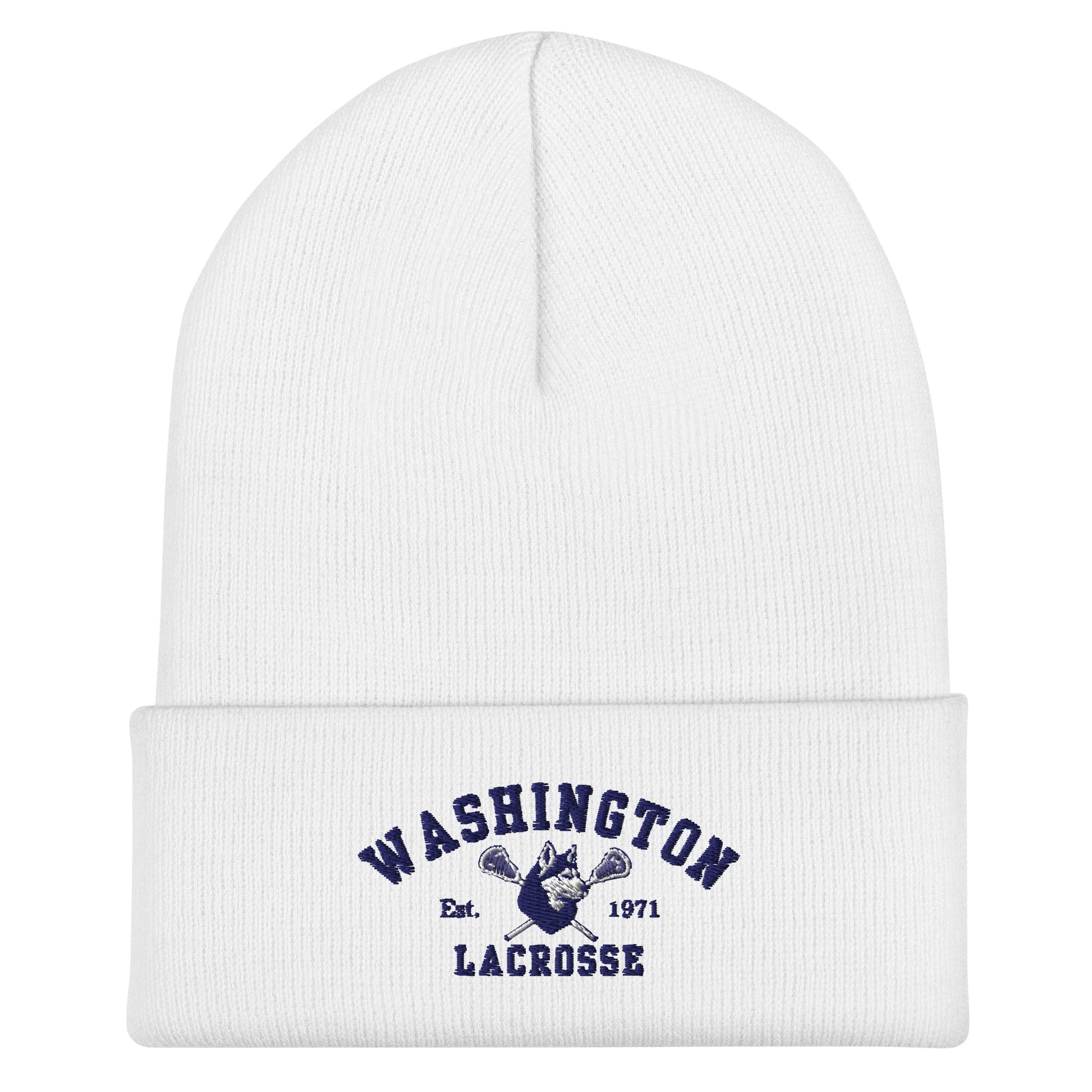 Cuffed Beanie | UW Women's Club Lacrosse | Washington Lacrosse Logo