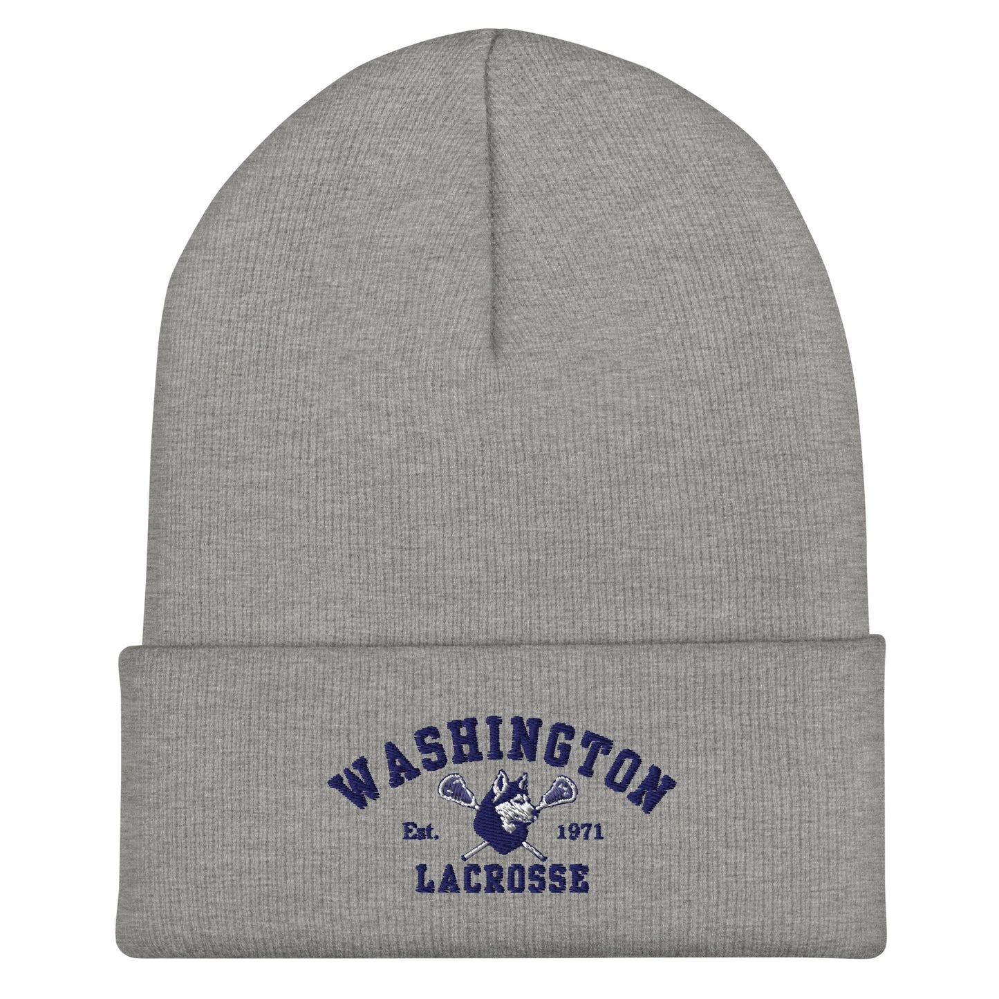 Cuffed Beanie | UW Women's Club Lacrosse | Washington Lacrosse Logo