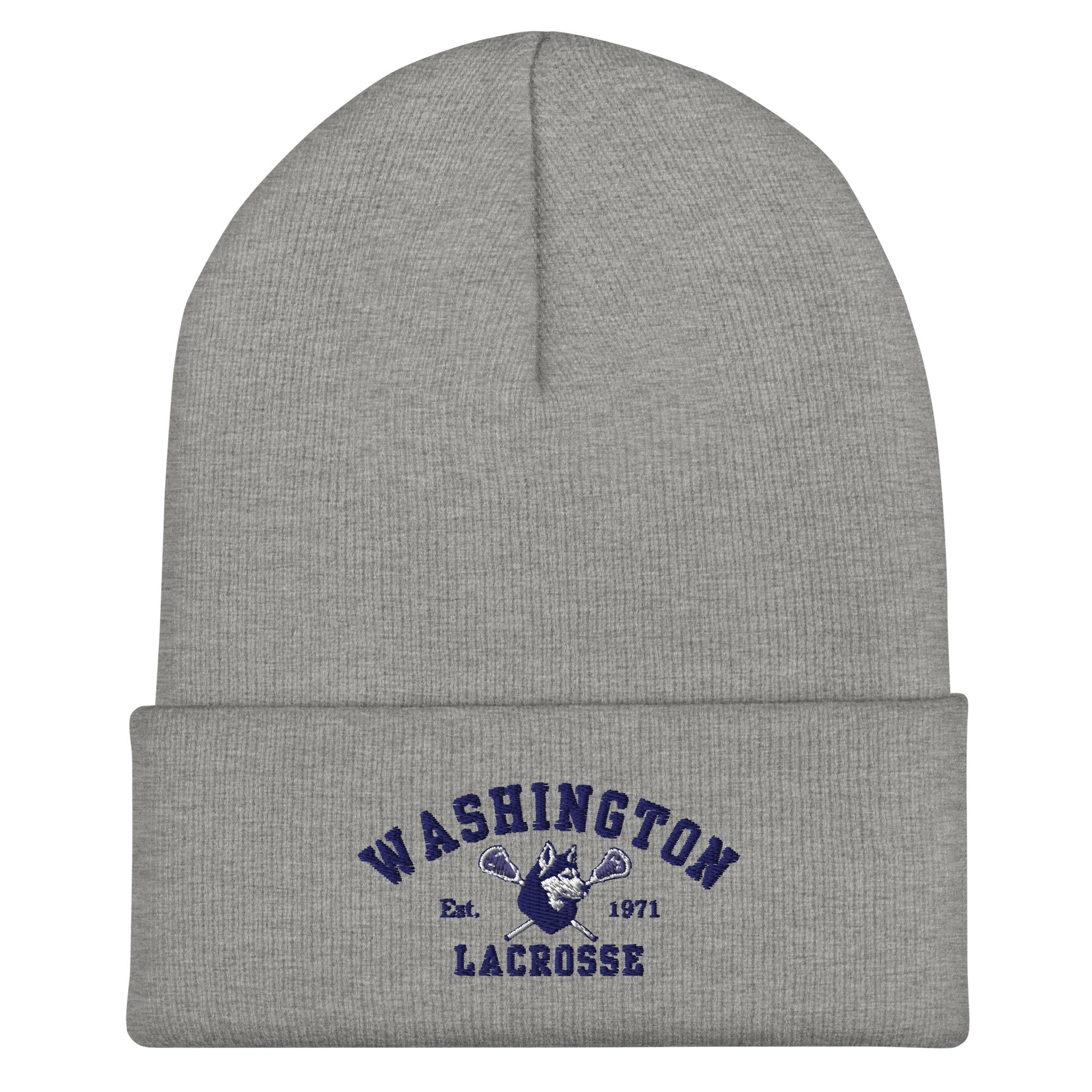 Cuffed Beanie | UW Women's Club Lacrosse | Washington Lacrosse Logo