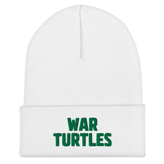 Cuffed Beanie | War Turtles | Mascot Logo