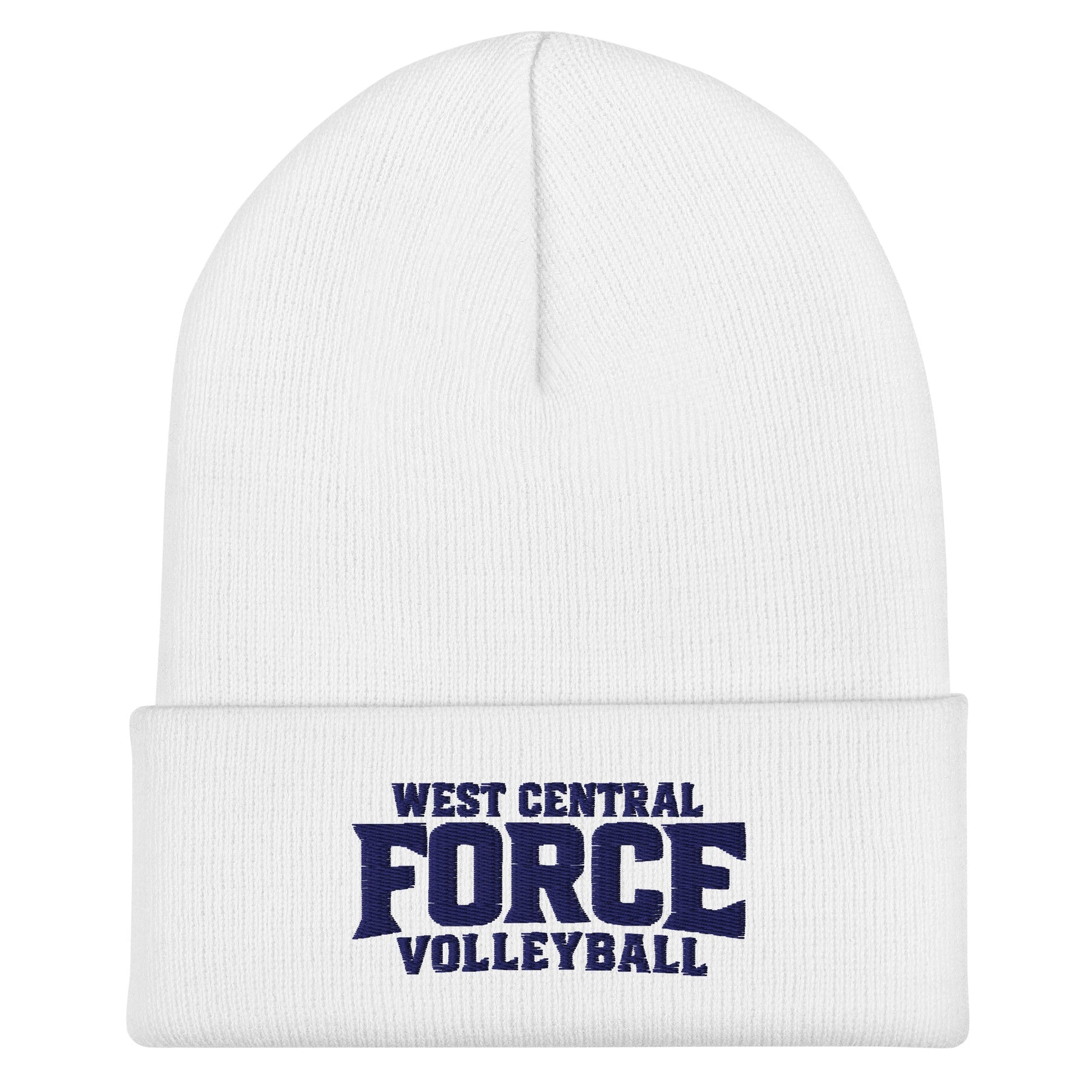 Cuffed Beanie | West Central Force Volleyball | Blue Logo