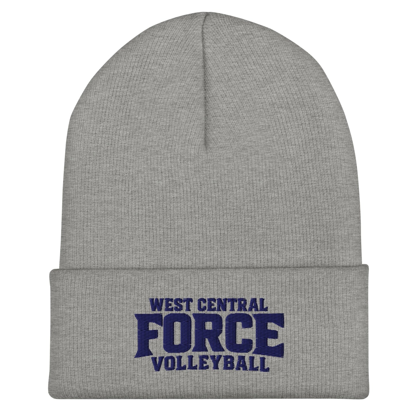 Cuffed Beanie | West Central Force Volleyball | Blue Logo