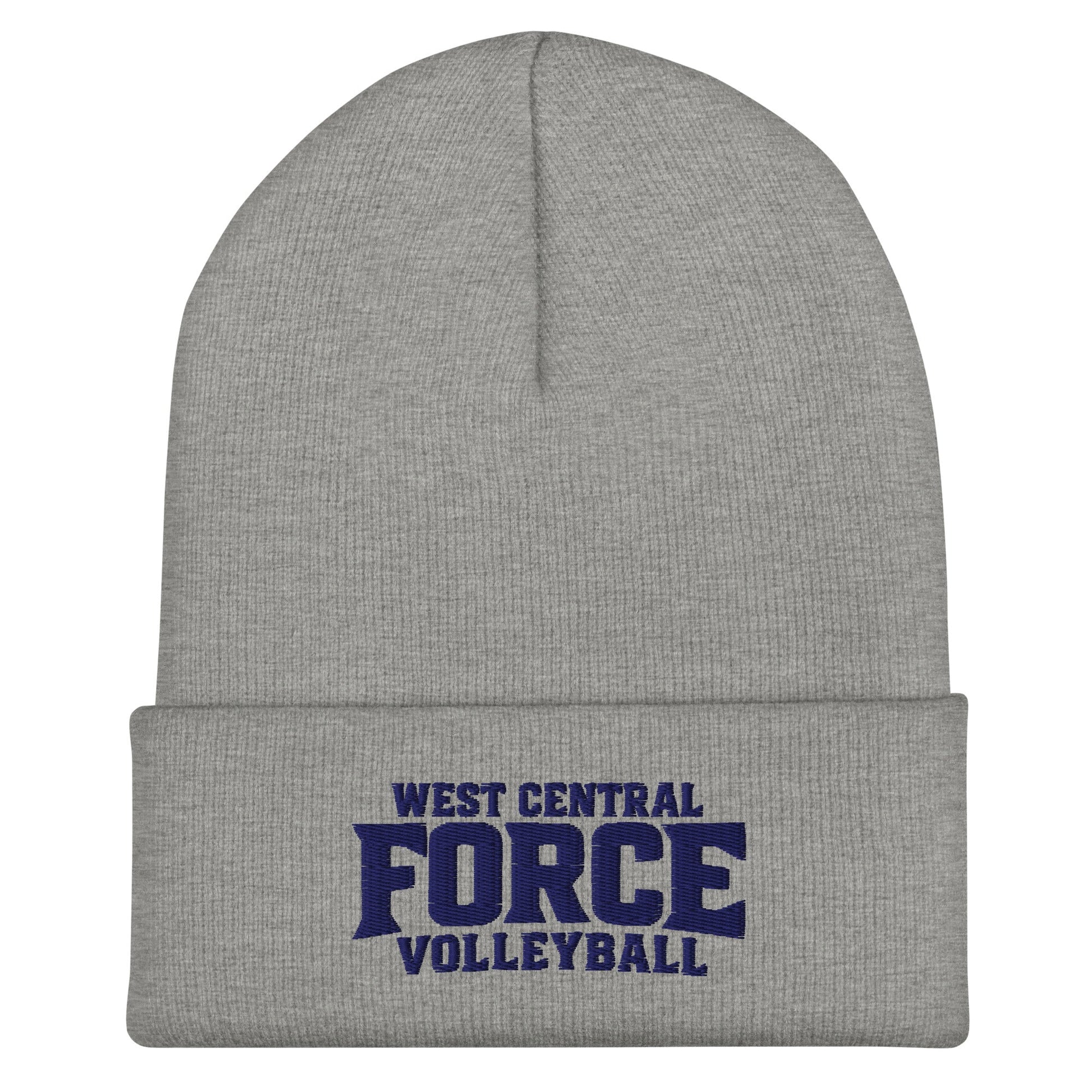 Cuffed Beanie | West Central Force Volleyball | Blue Logo