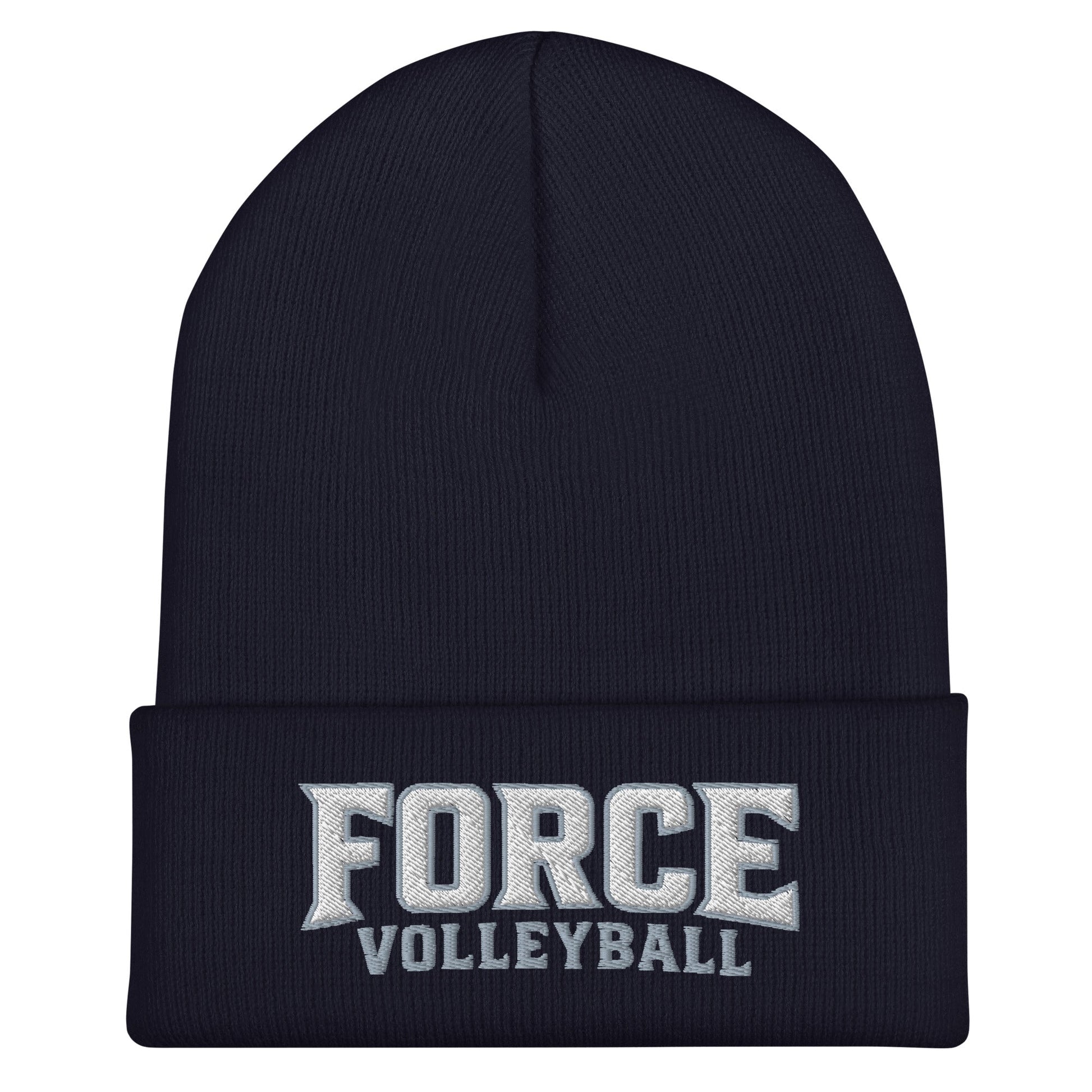 Cuffed Beanie | West Central Force Volleyball | Grey Logo