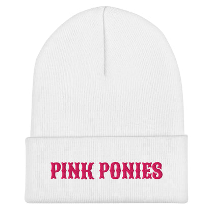 Cuffed Beanie | Pink Pony Athletic Club | Script Logo